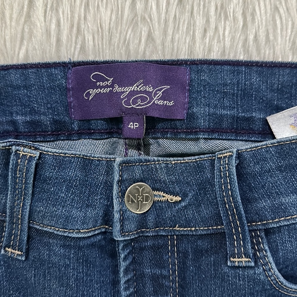 NYDJ women’s lift tuck blue denim stretchy jeans size 4 petite - Picture 5 of 10